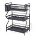 Сушарка для посуду Edenberg EB-17987 триярусна Black