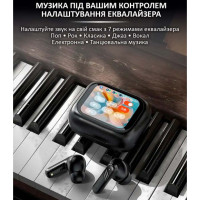 Наушники беспроводные LX-10 TWS Earbuds с LED дисплеем Блютуз беспроводные наушники затычки. Цвет: черный