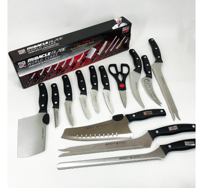 Набір кухонних ножів Contour Pro Knives 13 предметів, Набір кухонного приладдя набір ножів