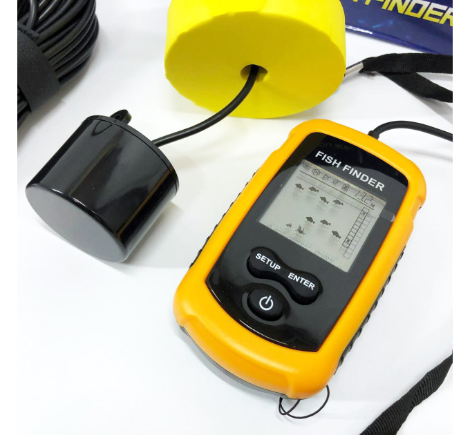 Ехолот портативний Fish Finder до 100м портативний сонар універсальний