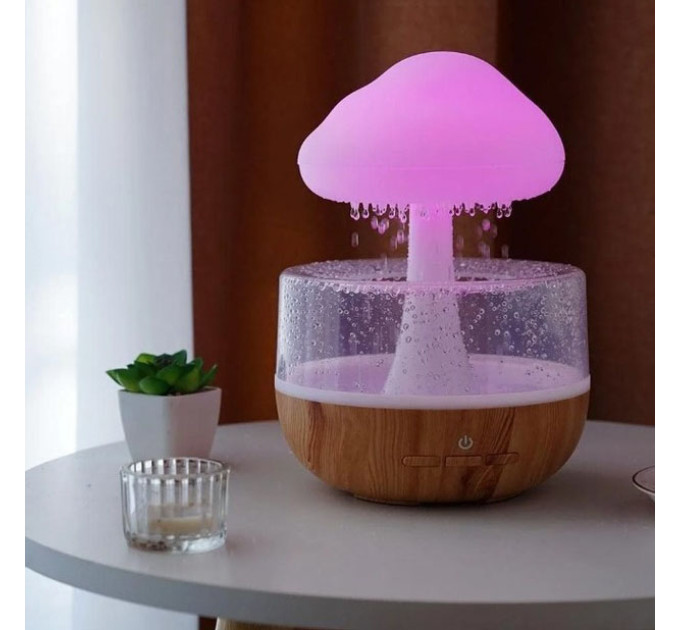 Ночник-увлажнитель с эффектом дождя Cloud Rain Humidifier, Аромадиффузор увлажнитель воздуха для дома
