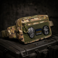 Тактическая сумка-бананка Multicam для патчей и шевронов Cordura, поясная сумка унисекс 25×17×7 см