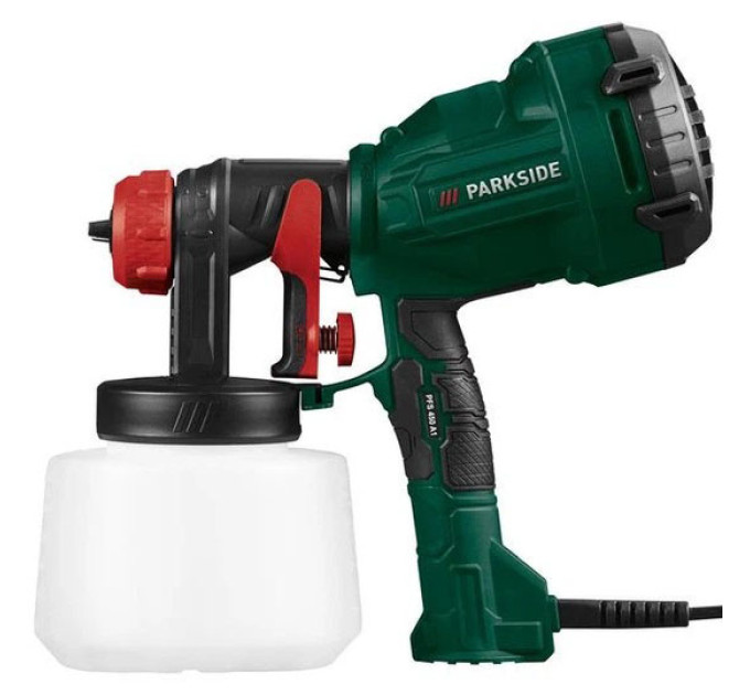 Фарбопульт электрический Parkside PFS 400 A1 400Вт бачок 900мл производительность 500 мл/мин