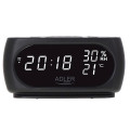 Настільний годинник-будильник Adler AD 1186 Black