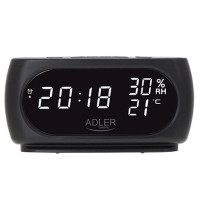 Настольные часы-будильник Adler AD 1186 Black
