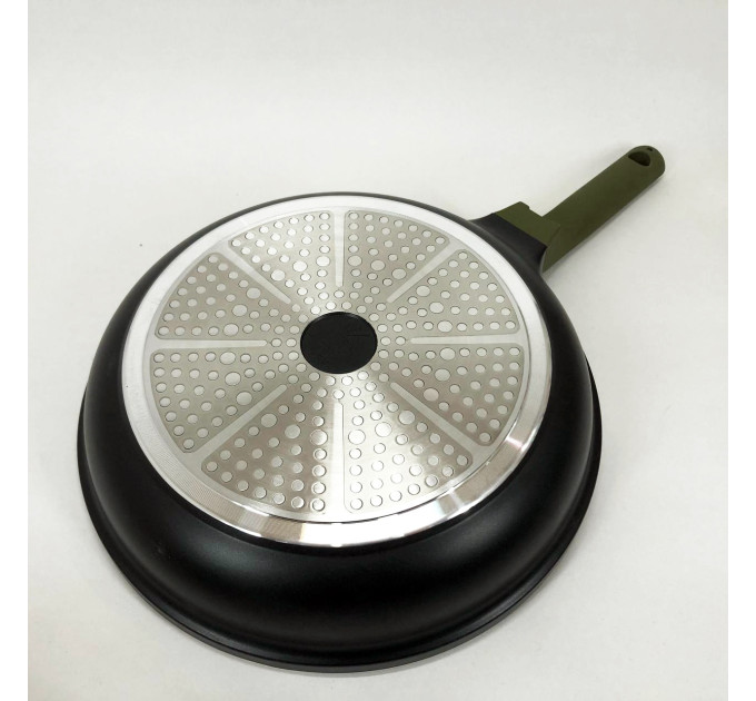 Литая сковорода Well Done WD-1046E с покрытием Double Go Stone 26 см, сковорода с индукционным дном