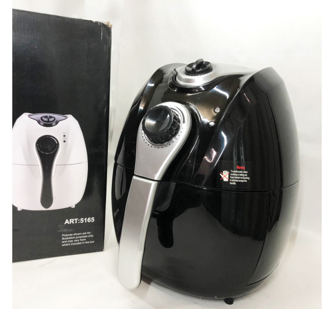 Аэрофритюрница Мультипечь Аэрогриль Domotec MS-3220 1300Вт 4.5л Безмасляная с Таймером Black