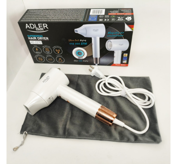 Фен с ионизацией Adler AD 2272 1800Вт