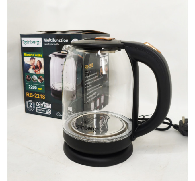 Электрочайник Rainberg RB-2218 3200Вт 2л Black