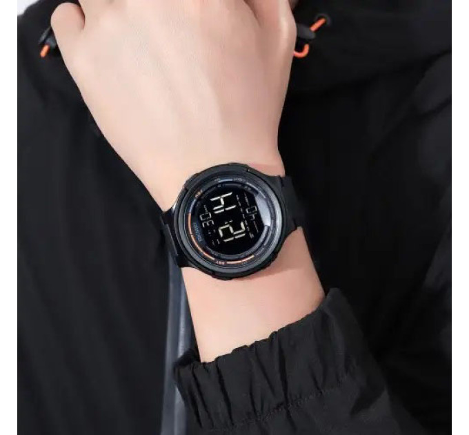 Годинники наручні чоловічі SKMEI 1841BK BLACK, для військовослужбовців, тактичні протиударні. Колір: чорний