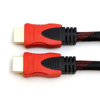 Кабель усиленный 5м переходник адаптер HDMI-HDMI папа-папа аудио видео шнур в обмотке