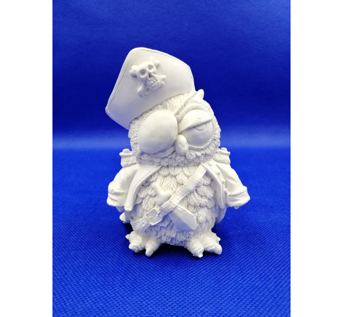 Силиконовая форма 3D "Сова Пират" для заливки мыла, воска, форма совы. 