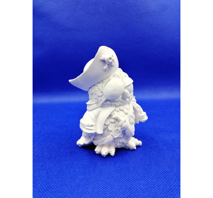 Силиконовая форма 3D "Сова Пират" для заливки мыла, воска, форма совы. 