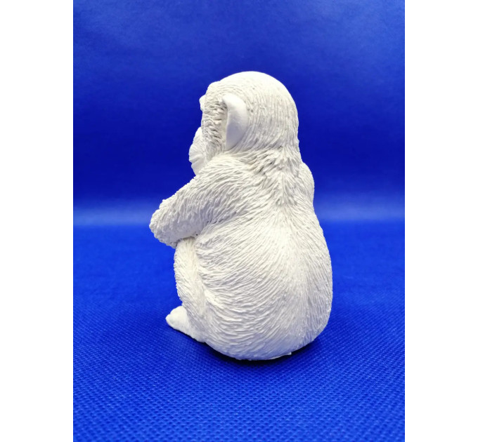 Силиконовая форма 3D "Обезьяна" для заливки мыла, воска форма обезьяны