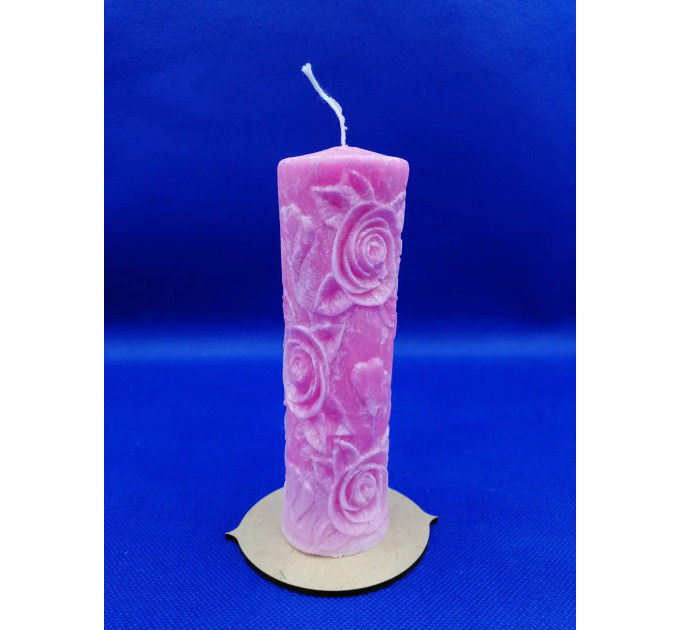 Силиконовая форма 3D "РОЗЫ И СЕРДЕЧКИ" для заливки мыла, воска, гипса