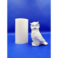 Силиконовая форма 3D "Сова" для заливки свечей мыла, воска, гипса.