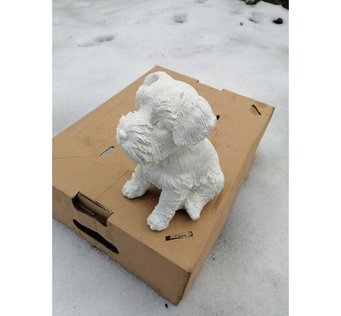Силиконовая форма 3D Собака "Йорк" для заливки свечей, мыла, воска, гипса
