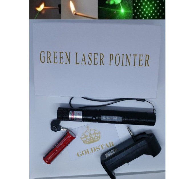 Лазерная указка Green Laser Pointer JD-303, Лазеры с зеленым лучем лазера, Лазерная указка брелок