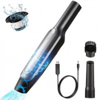 Пылесос для авто Car vacuum cleaner с аккумулятором, автомобильный пылесос беспроводной. Цвет: черный