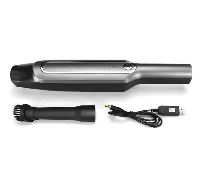 Пылесос для авто Car vacuum cleaner с аккумулятором, автомобильный пылесос беспроводной. Цвет: черный