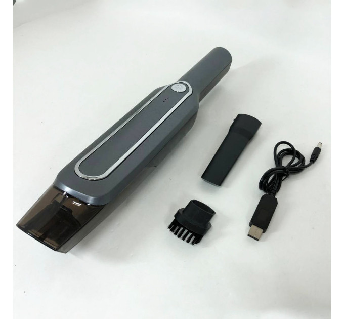 Пылесос для авто Car vacuum cleaner с аккумулятором, автомобильный пылесос беспроводной. Цвет: черный