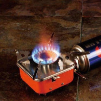 Газовая горелка кемпинговая плита газовый примус газовая плита портативная с чехлом, таганок походный