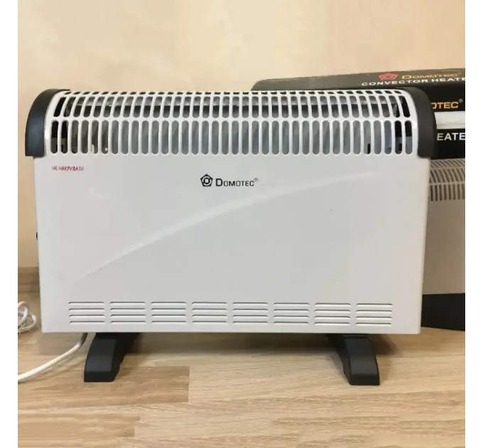 Конвектор Domotec MS-5904 з терморегулятором до 2000 Вт електричний обігрівач, Теплоконвектор
