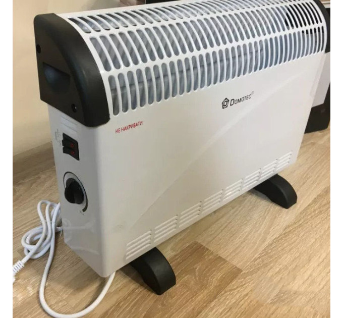 Конвектор Domotec MS-5904 з терморегулятором до 2000 Вт електричний обігрівач, Теплоконвектор