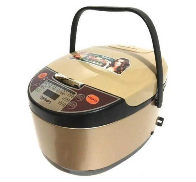 Мультиварка Rainberg RB-6207 6л 1500Вт з фритюрницею 12 програм скороварка пароварка мультиварка Beige
