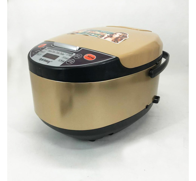 Мультиварка Rainberg RB-6207 6л 1500Вт з фритюрницею 12 програм скороварка пароварка мультиварка Beige