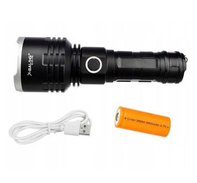 Фонарь полицейский X-Balog BL-531-P90 1х26650 8800mah USB/microUSB/ 3хААА R3 функция Power Bank
