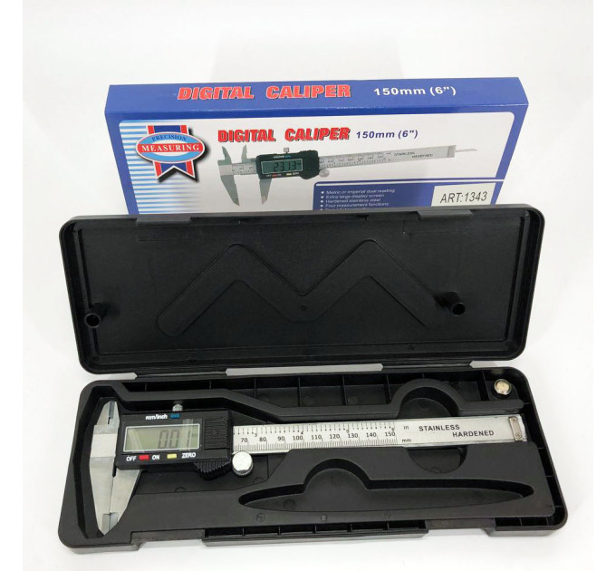 Электронный цифровой Штангенциркуль Digital Caliper 0-150 мм с LCD дисплеем в кейсе микрометр электронный