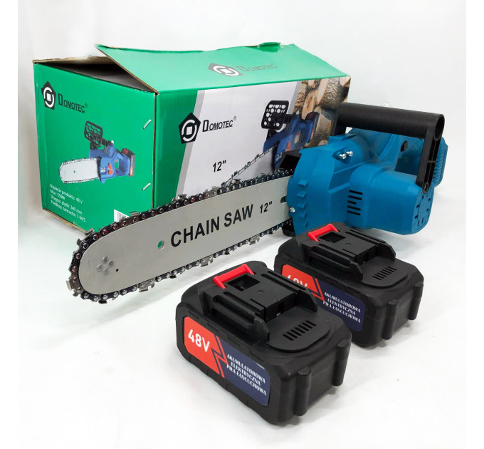 Аккумуляторная цепная пила Chain Saw 12'' (30см) DOMOTEC Цепная Пила на аккумуляторах для дома