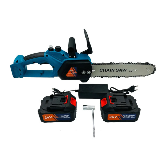 Аккумуляторная цепная пила Chain Saw 12'' (30см) DOMOTEC Цепная Пила на аккумуляторах для дома