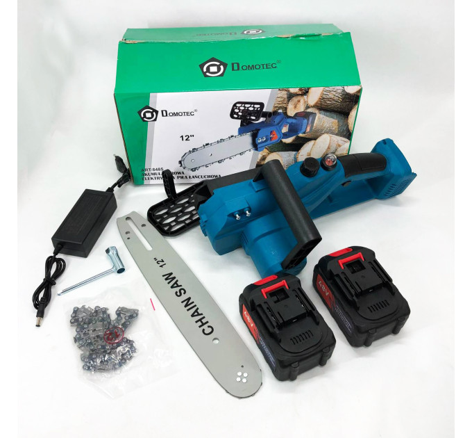 Аккумуляторная цепная пила Chain Saw 12'' (30см) DOMOTEC Цепная Пила на аккумуляторах для дома