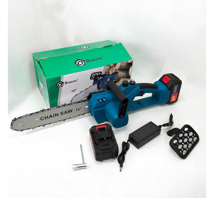 Аккумуляторная цепная пила Chain Saw 12'' (30см) DOMOTEC Цепная Пила на аккумуляторах для дома