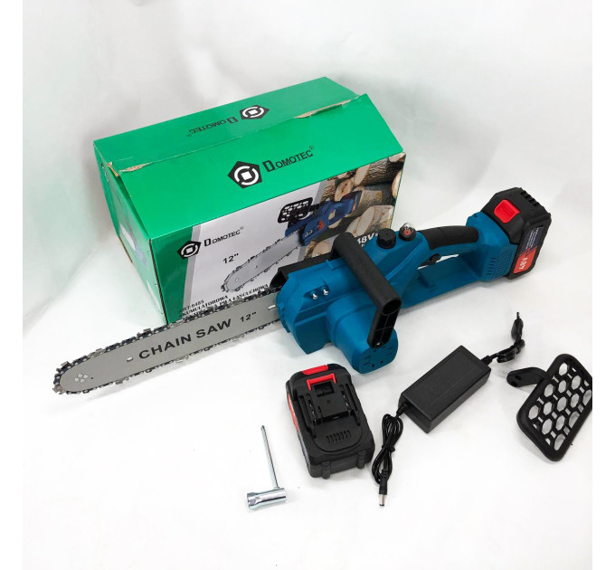 Аккумуляторная цепная пила Chain Saw 12'' (30см) DOMOTEC Цепная Пила на аккумуляторах для дома