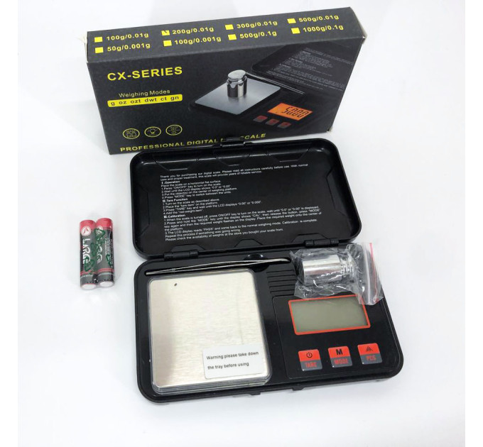 Ваги ювелірні CX-Toolbox, 200г (0,01г) з чашею, міні ваги, електронні грамові ваги для золота