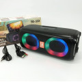 Портативная колонка TG333 2x5W с RGB подсветкой, громкая блютуз колонка. Цвет: черный