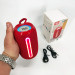 Портативная Bluetooth-колонка TG653 USB с ремешком, мощная переносная акустическая колонка. Цвет: красный