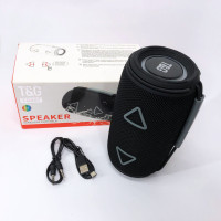 Bluetooth-колонка TG657 с RGB подсветкой 1500 mAh, Bluetooth колонка для хорошей музыки. Цвет: черный