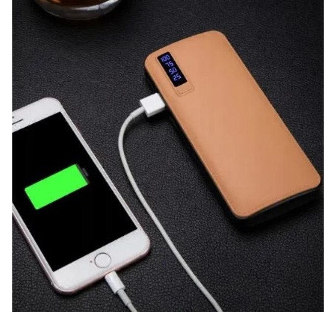 Портативное Зарядное Устройство Павербанк 50000 mAh 3хUSB Power Bank Smart Tech Beige