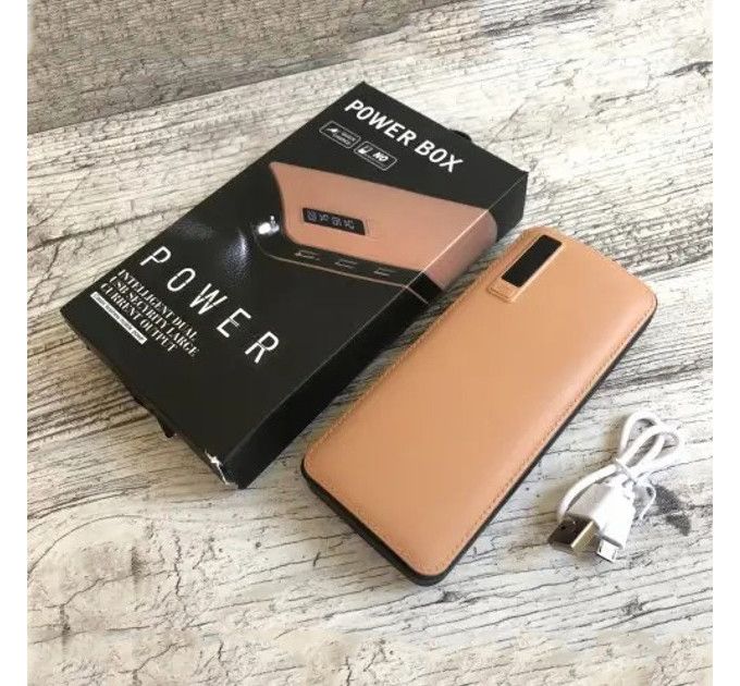 Портативное Зарядное Устройство Павербанк 50000 mAh 3хUSB Power Bank Smart Tech Beige