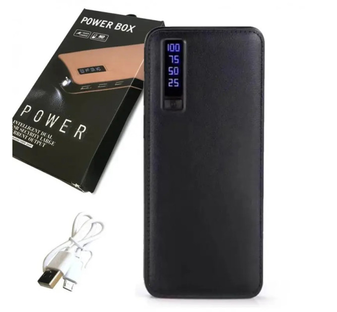 Портативний зарядний пристрій Павербанк 50000 mAh 3хUSB Power Bank Smart Tech Black