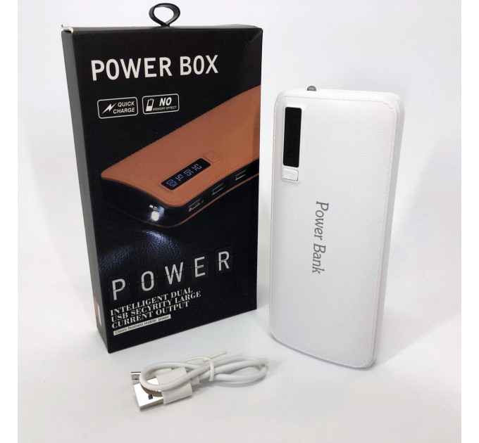 Портативний зарядний пристрій Павербанк 50000 mAh 3хUSB Power Bank Smart Tech White