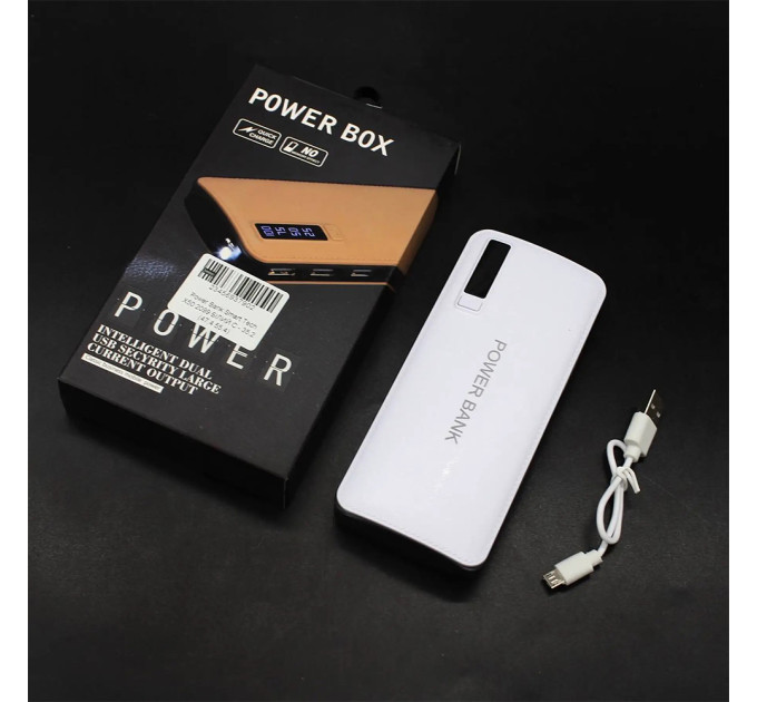 Портативний зарядний пристрій Павербанк 50000 mAh 3хUSB Power Bank Smart Tech White