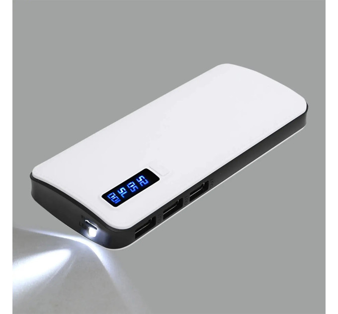 Портативний зарядний пристрій Павербанк 50000 mAh 3хUSB Power Bank Smart Tech White