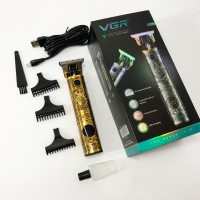 Машинка для стрижки волос и бороды VGR V-097, Подстригательная Окантовочная машинка. Цвет: золотой