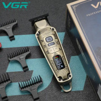 Профессиональная машинка для стрижки волос триммер VGR V-901 с насадками, профессиональная электробритва