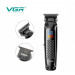 Машинка для стрижки волосся триммер VGR V-972 професійна з насадками акумуляторна USB